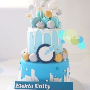 立體汽球糖皮蛋糕