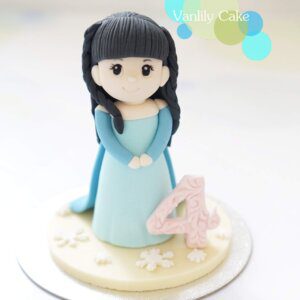 公主城堡糖皮蛋糕 Princess Castle Fondant Cake - Image 3