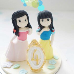 公主城堡糖皮蛋糕 Princess Castle Fondant Cake - Image 4