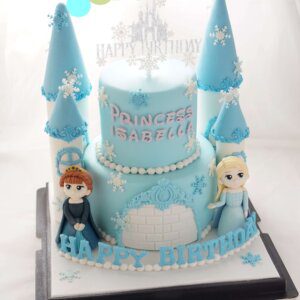 公主城堡糖皮蛋糕 Princess Castle Fondant Cake