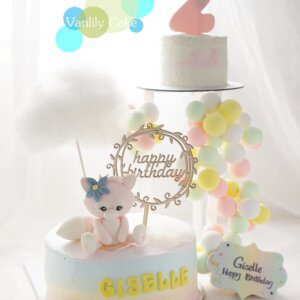 Family Double up Cake Tower - 彩虹忌廉米蛋糕
