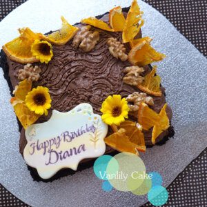 純素柚子合桃布朗尼