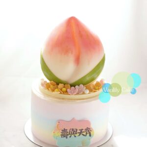 扑扑壽桃包忌廉蛋糕