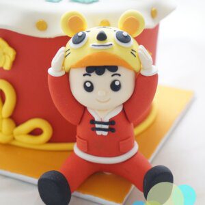 醒獅嬰兒造型蛋糕 - Image 3