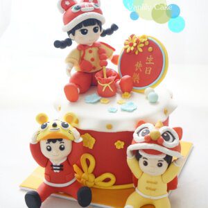 醒獅嬰兒造型蛋糕 - Image 5