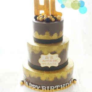 金色系大壽糖皮蛋糕 - Image 4