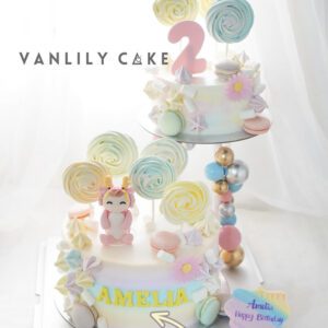 Family Lollipop Cake Double-up cake tower 波板糖忌廉蛋糕 - Image 6