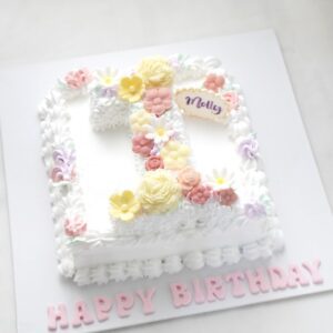 無糖數字忌廉蛋糕