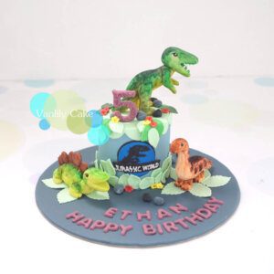 恐龍世界糖皮蛋糕