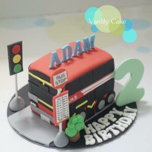 交通車糖皮蛋糕