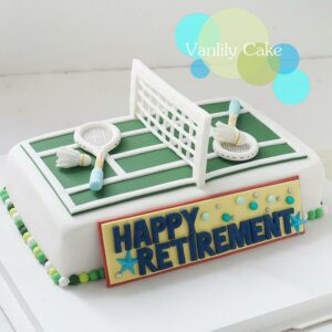 方型球類糖皮蛋糕